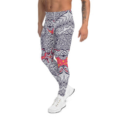 Ornamental Floral Leggings for Men - VirtuousWares:Global