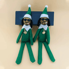 Ornaments Elf Doll Kids Gift Toys Creative Snoop On A Stoop - VirtuousWares:Global