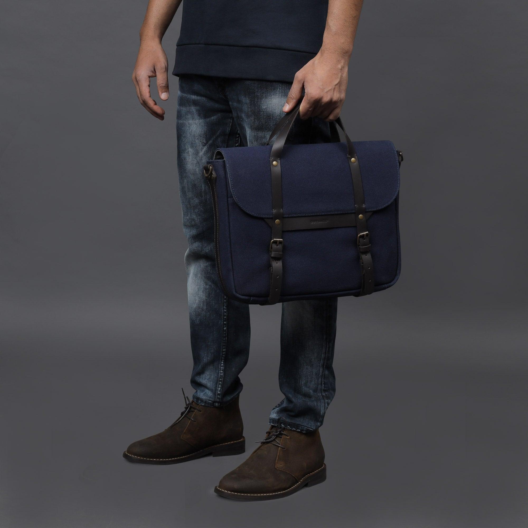 Oslo Canvas Briefcase - VirtuousWares:Global