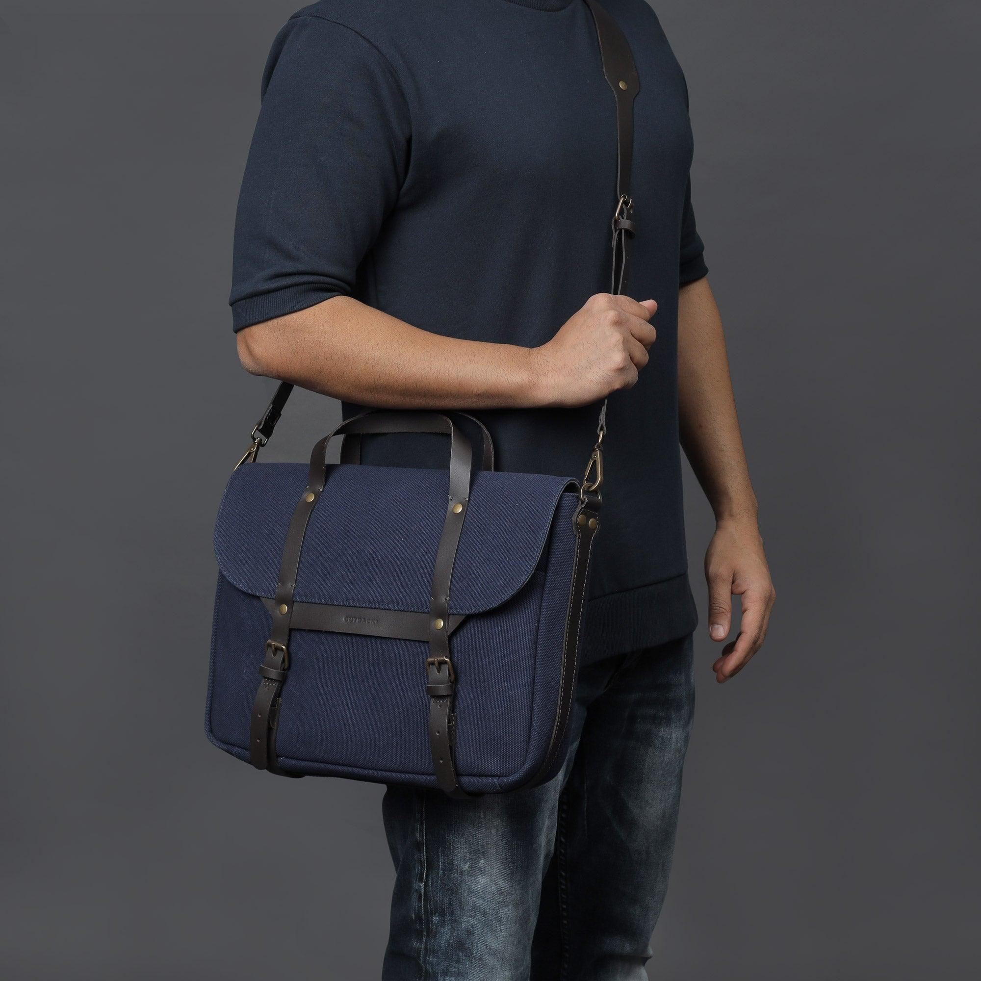 Oslo Canvas Briefcase - VirtuousWares:Global