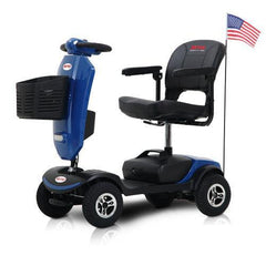 Outdoor compact mobility scooter with windshield - VirtuousWares:Global