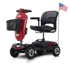 Outdoor compact mobility scooter with windshield - VirtuousWares:Global