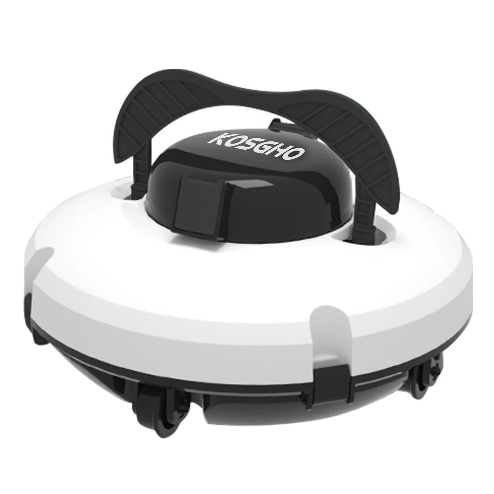 Outdoor Cordless Robotic Pool Cleaner 35W Pool Vacuum Powerful Suction Lasts 120 Mins with LED Indicator Support Self-Parking - VirtuousWares:Global