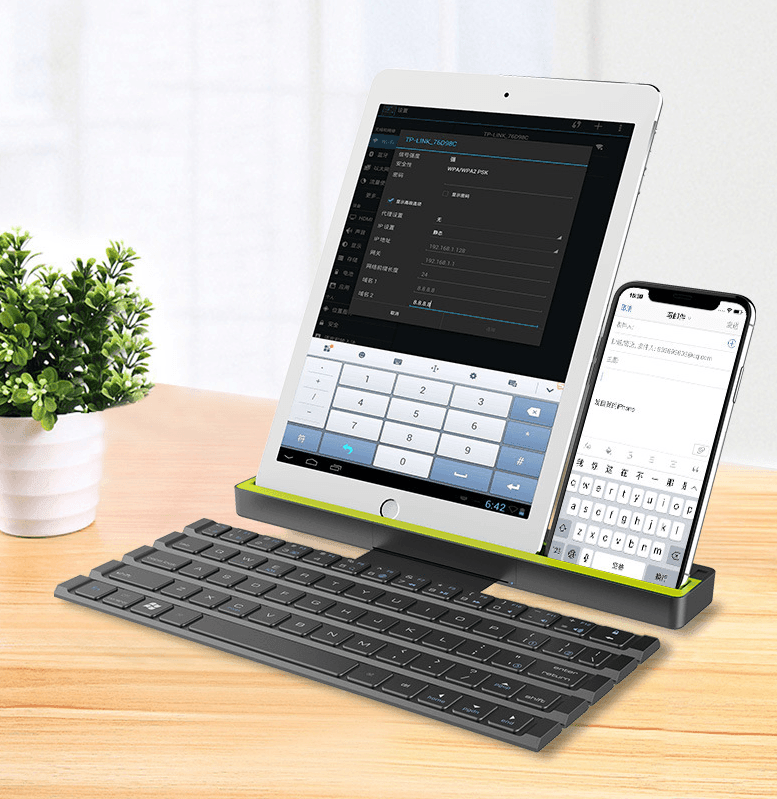 Outdoor Office Portable Folding Wireless Reel Keyboard - VirtuousWares:Global