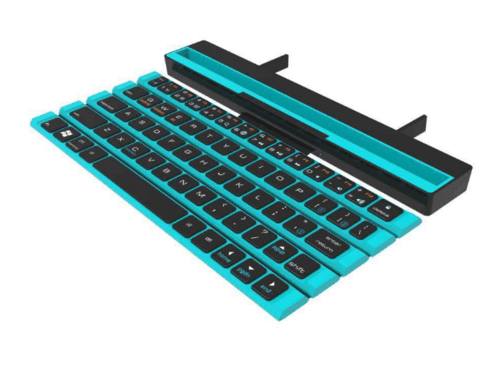 Outdoor Office Portable Folding Wireless Reel Keyboard - VirtuousWares:Global