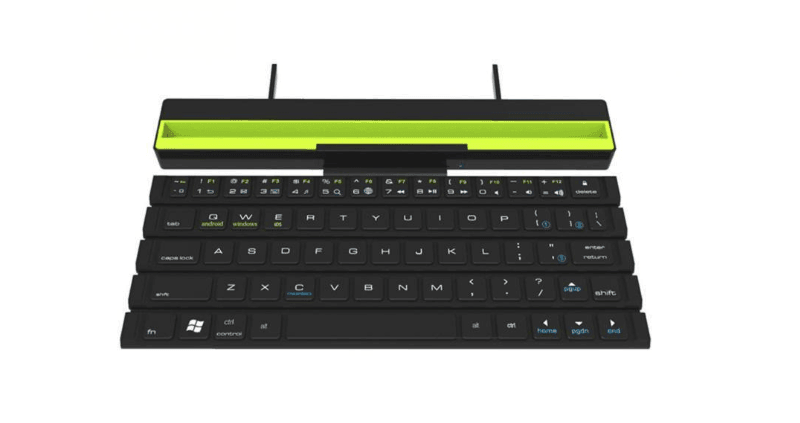 Outdoor Office Portable Folding Wireless Reel Keyboard - VirtuousWares:Global