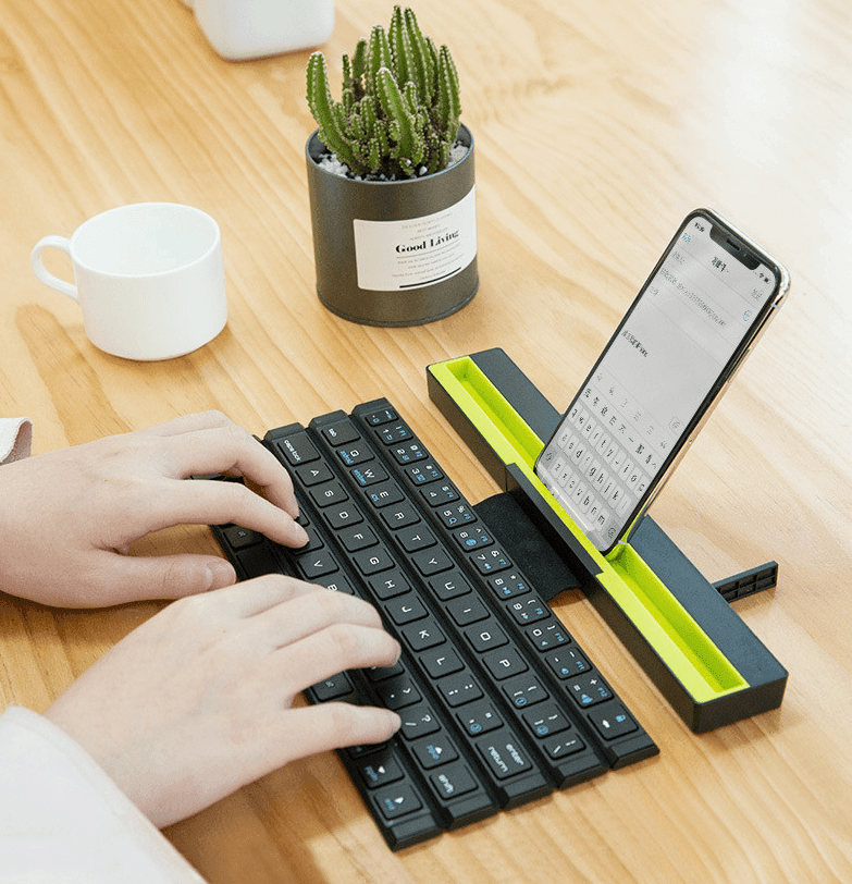 Outdoor Office Portable Folding Wireless Reel Keyboard - VirtuousWares:Global