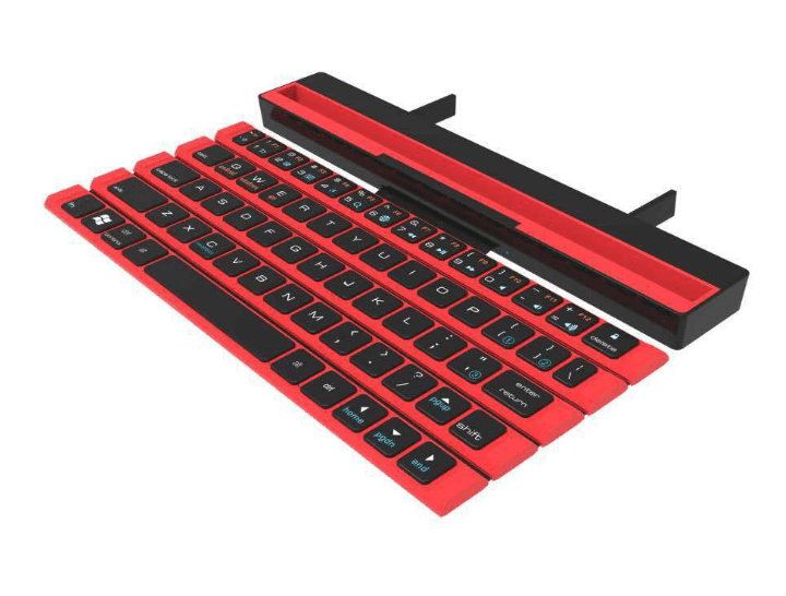 Outdoor Office Portable Folding Wireless Reel Keyboard - VirtuousWares:Global