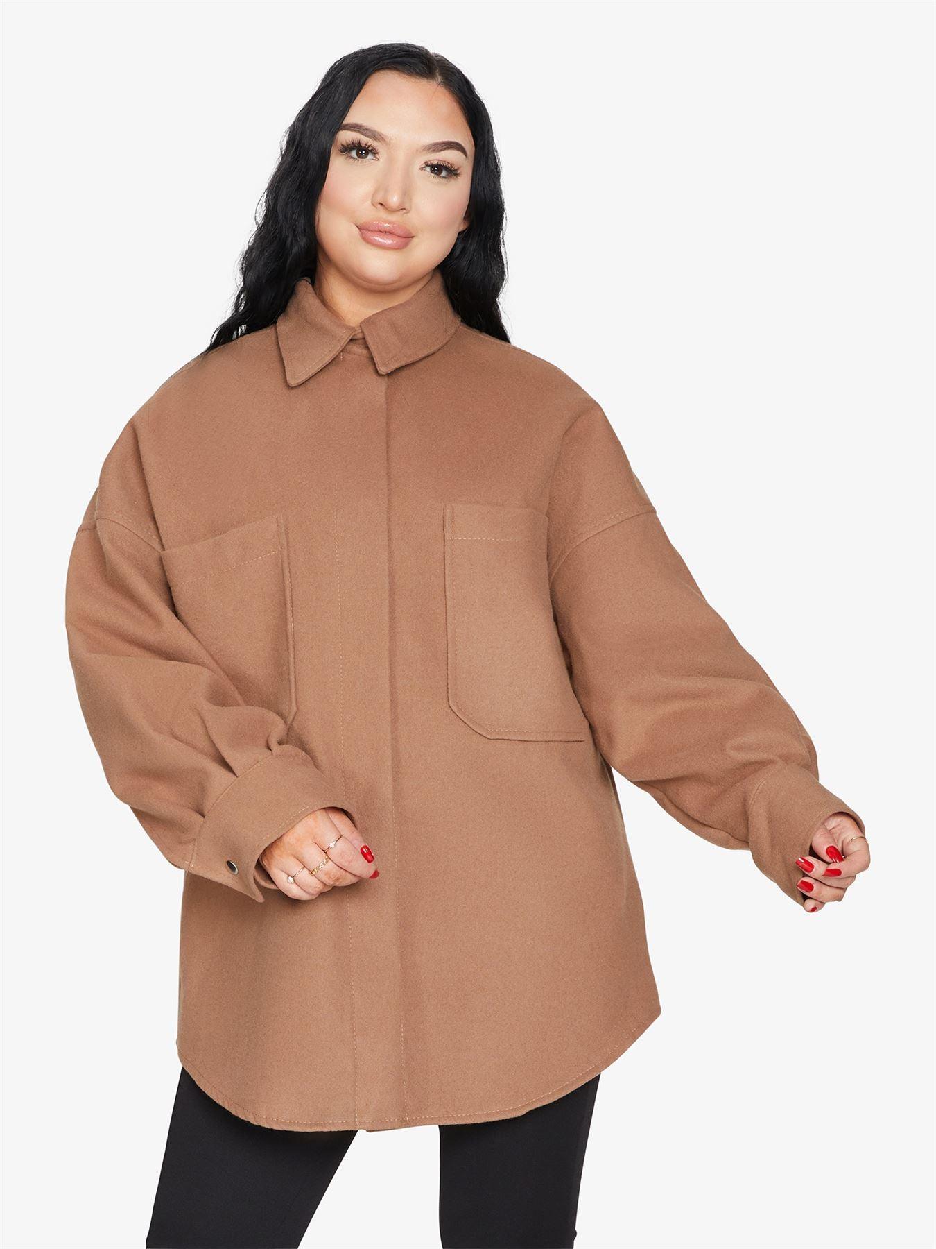 Oversized Patch Pocket Shacket - VirtuousWares:Global