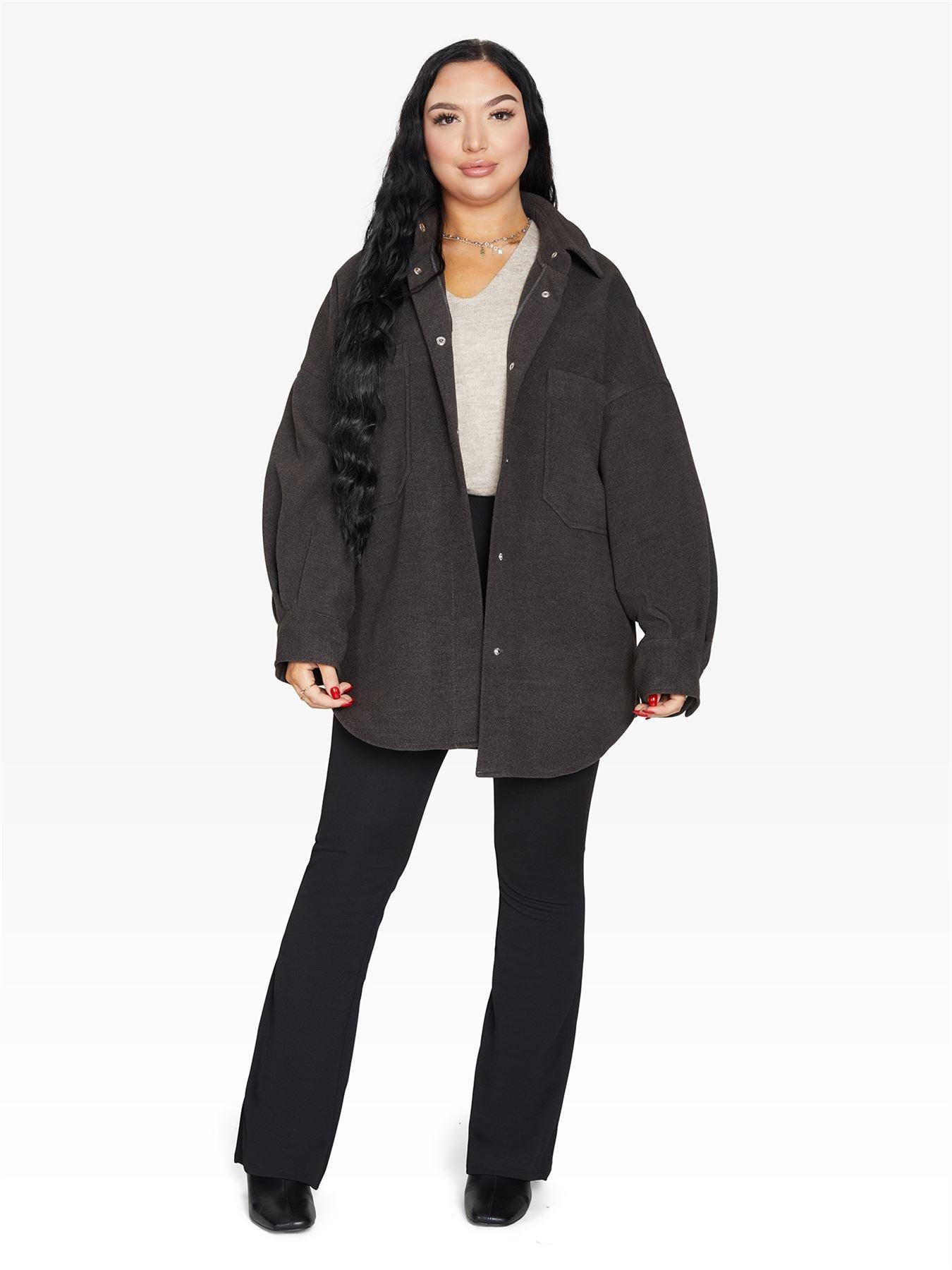 Oversized Patch Pocket Shacket - VirtuousWares:Global
