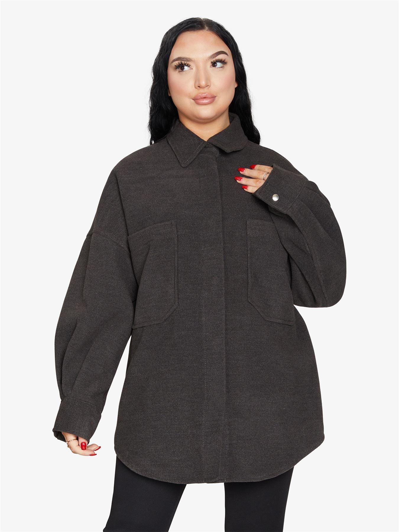 Oversized Patch Pocket Shacket - VirtuousWares:Global
