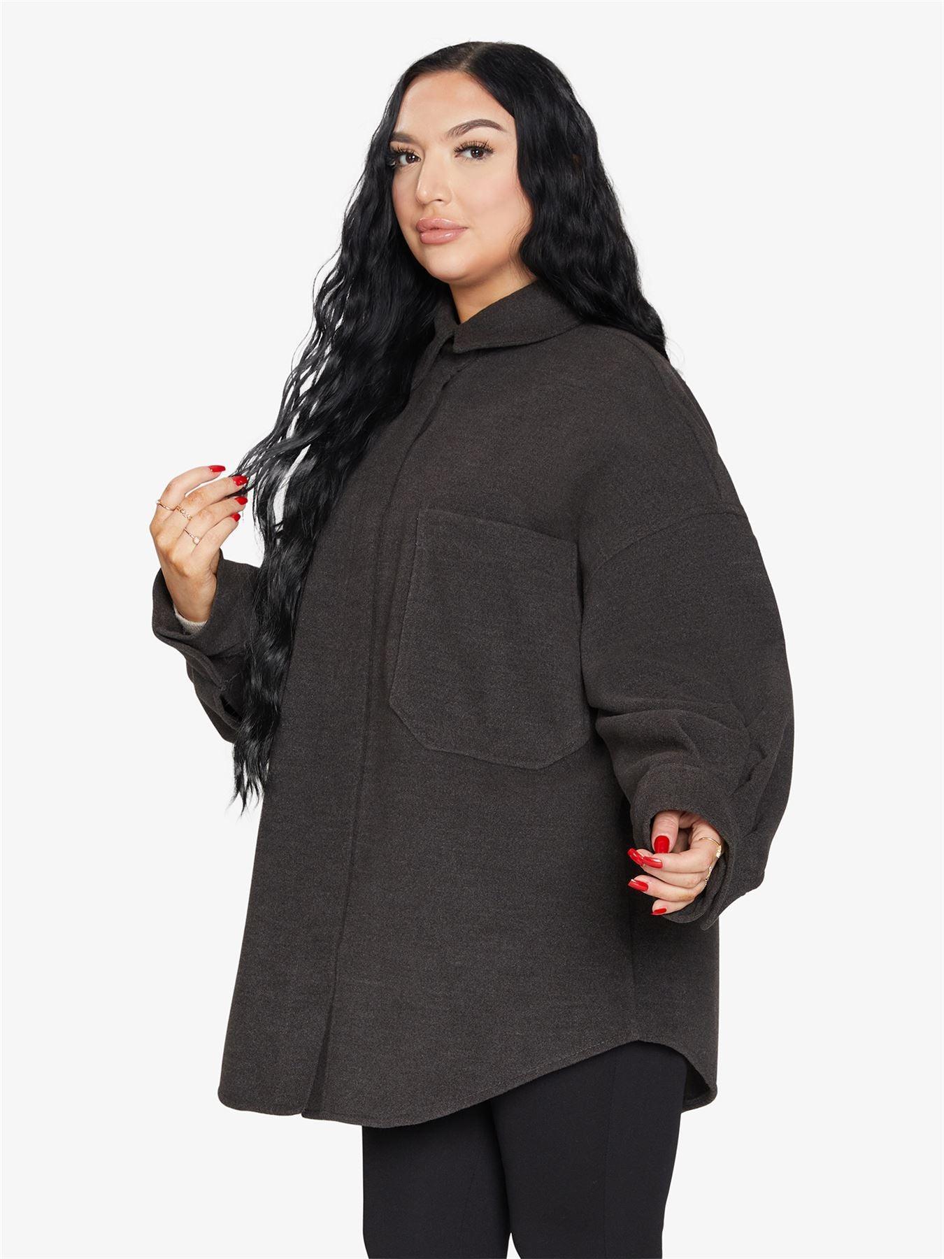 Oversized Patch Pocket Shacket - VirtuousWares:Global