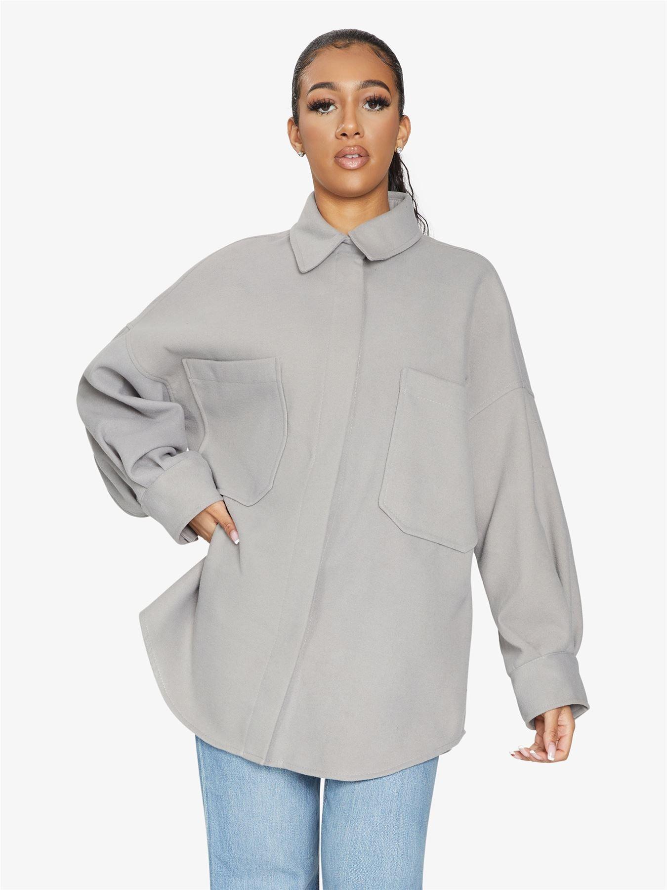 Oversized Patch Pocket Shacket - VirtuousWares:Global