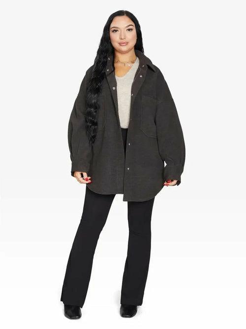 Oversized Patch Pocket Shacket - VirtuousWares:Global