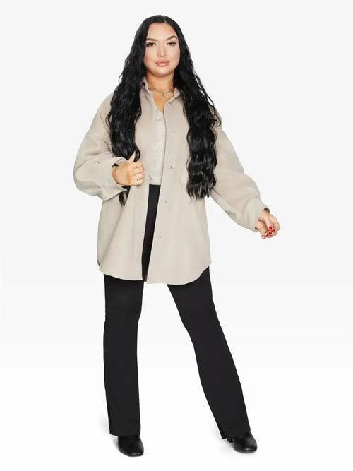 Oversized Patch Pocket Shacket - VirtuousWares:Global
