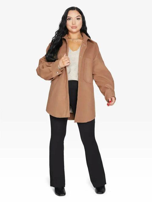 Oversized Patch Pocket Shacket - VirtuousWares:Global