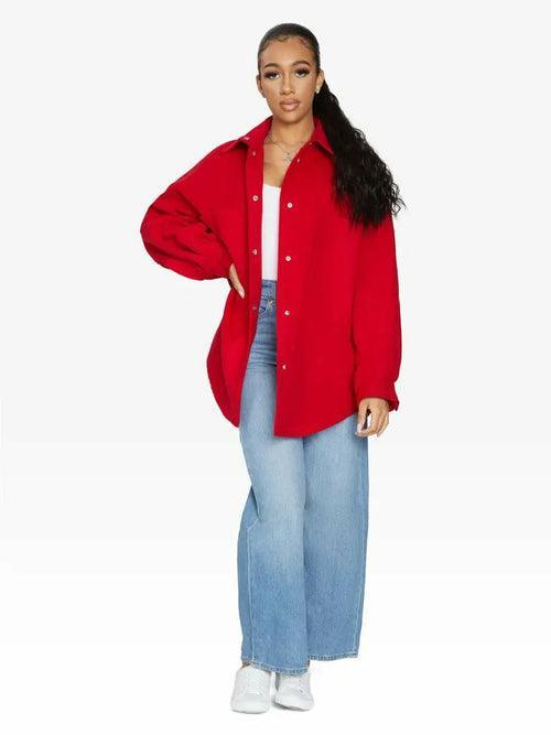 Oversized Patch Pocket Shacket - VirtuousWares:Global