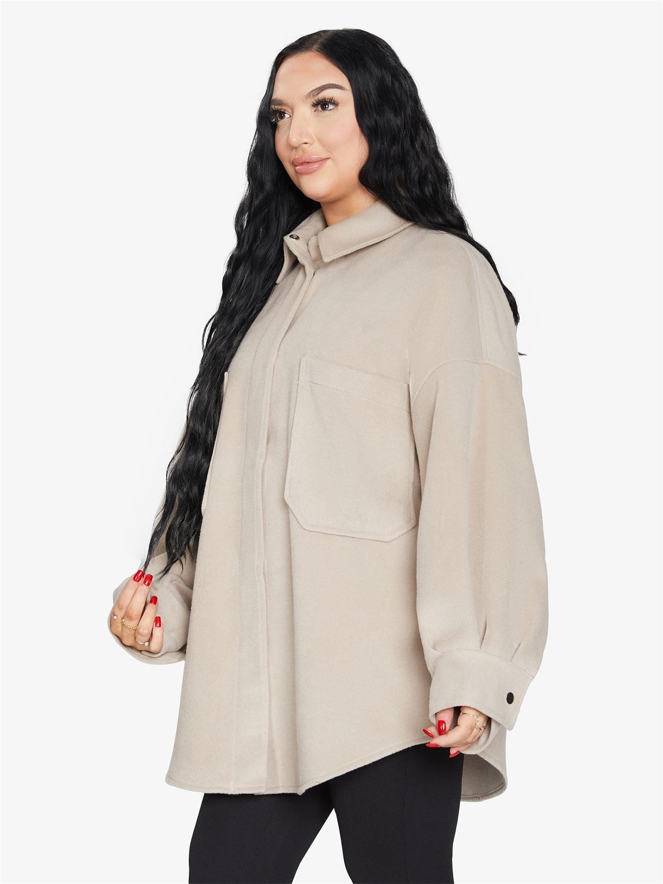 Oversized Patch Pocket Shacket - VirtuousWares:Global