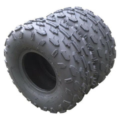 Pair of ATV Go Kart Tires 145/70-6 Rated Black rubber - VirtuousWares:Global