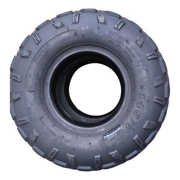 Pair of ATV Go Kart Tires 145/70-6 Rated Black rubber - VirtuousWares:Global