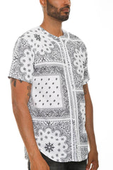 Paisley Print Baseball Sports Jersey - VirtuousWares:Global