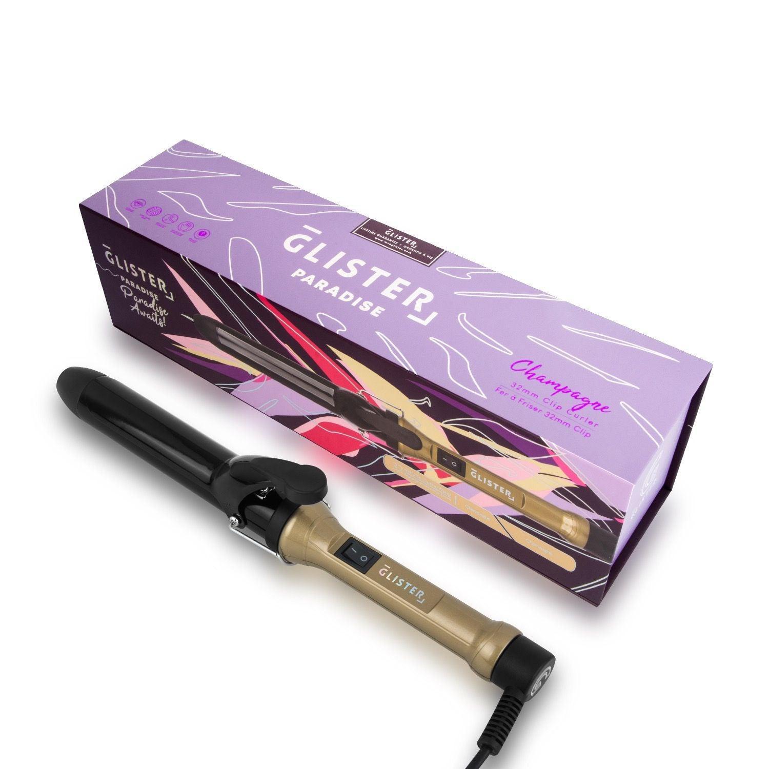 Paradise 32mm Max Volume Clip Curler - Champagne - VirtuousWares:Global