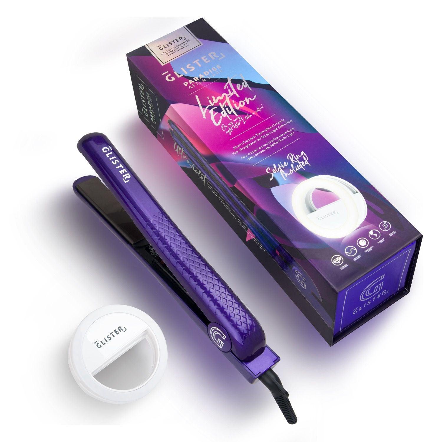 Paradise After Dark Flat Iron (with BONUS Selfie Ring) - Ultraviolet - VirtuousWares:Global