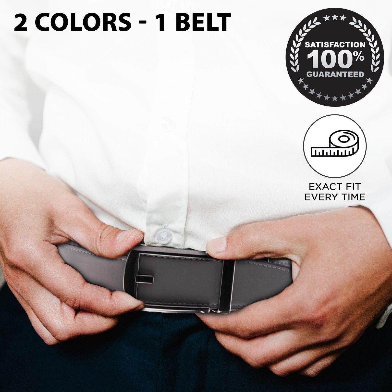 Patented Reversible Ratchet Belt 2 Colors (1 Belt) - VirtuousWares:Global