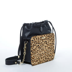 Patricia Black Leopard Leather Purse - VirtuousWares:Global