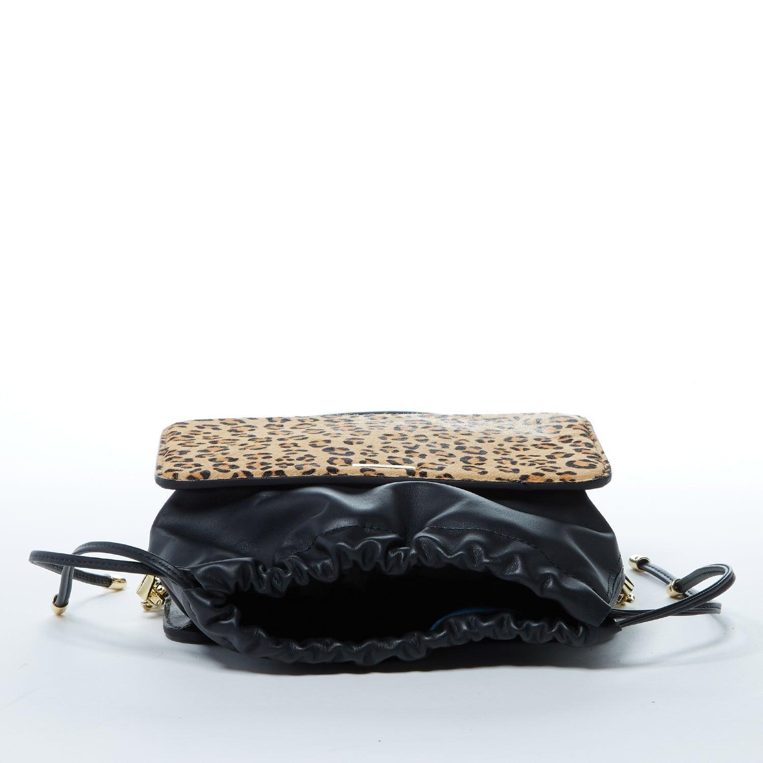 Patricia Black Leopard Leather Purse - VirtuousWares:Global