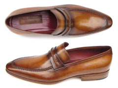 Paul Parkman Men's Loafer Brown Leather Shoes (ID#068-CML) - VirtuousWares:Global