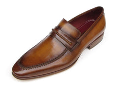 Paul Parkman Men's Loafer Brown Leather Shoes (ID#068-CML) - VirtuousWares:Global