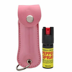 Pepper Spray Tool w/ Leather Pouch Keychain - VirtuousWares:Global
