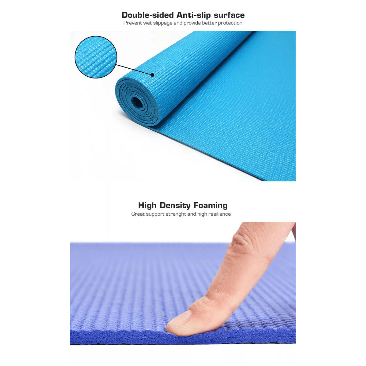 Performance Yoga Mat with Carrying Straps - VirtuousWares:Global