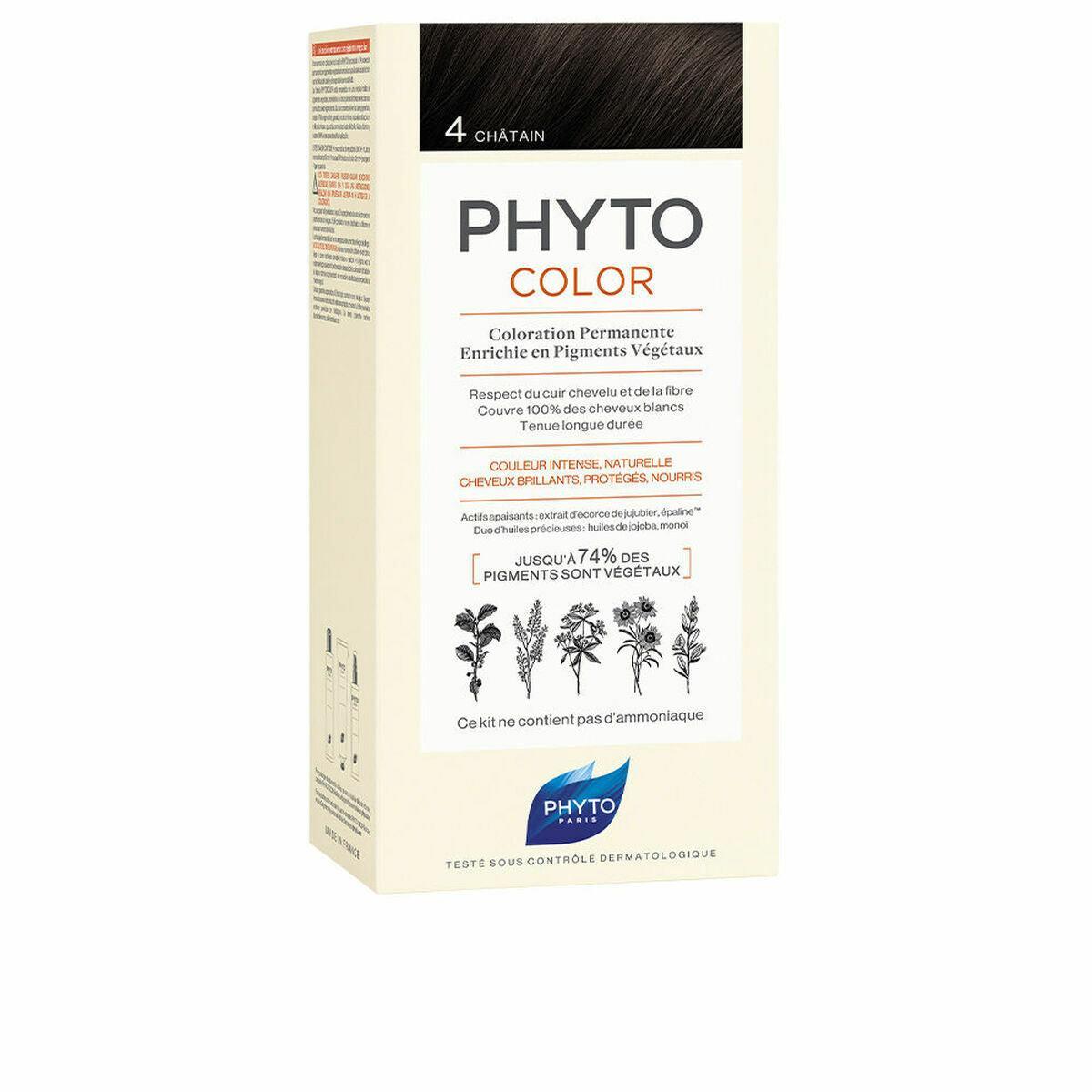 Permanent Colour PHYTO PhytoColor 4-castaño Ammonia-free - VirtuousWares:Global