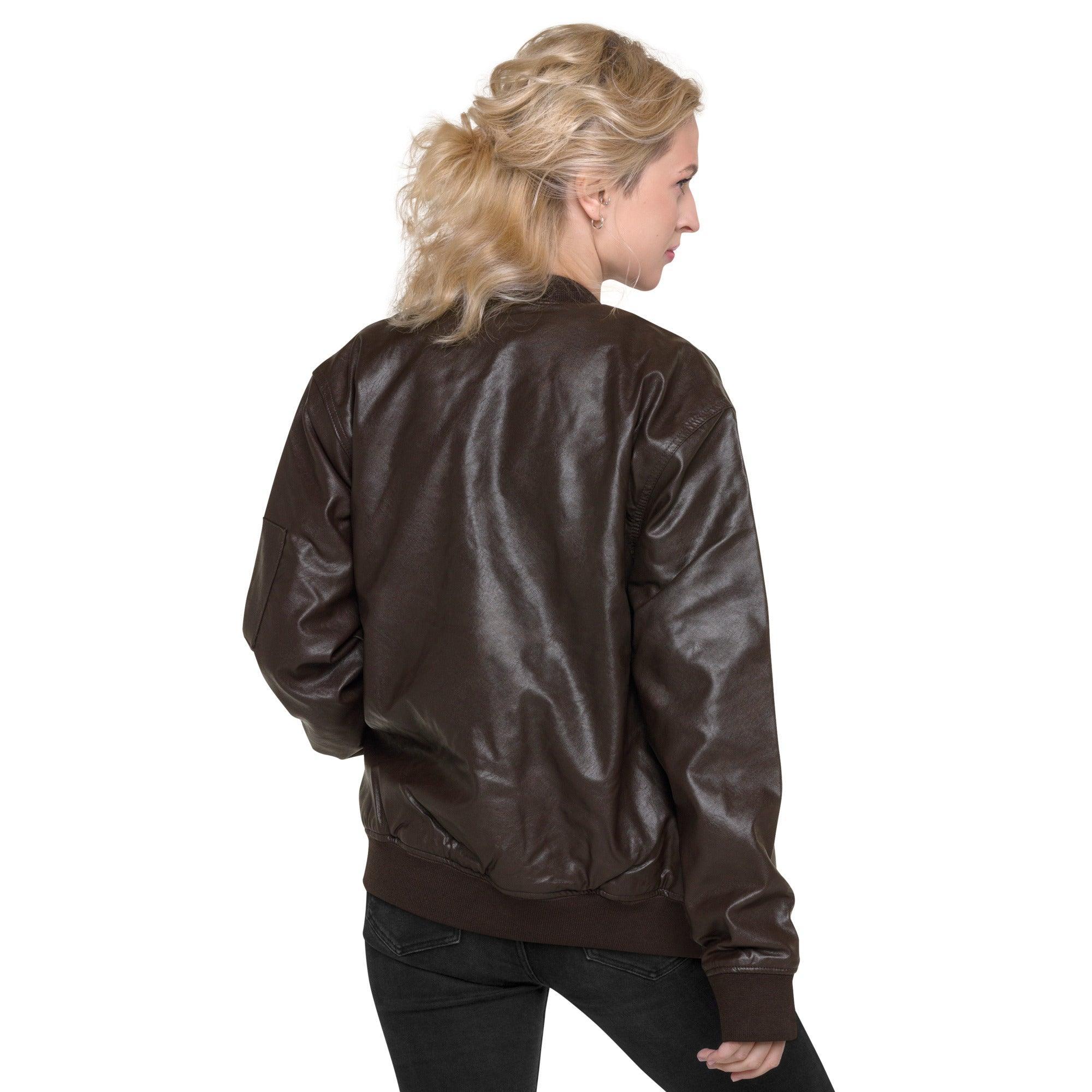 Personalized Embroidered Leather Jacket , Custom Leather Jacket, - VirtuousWares:Global