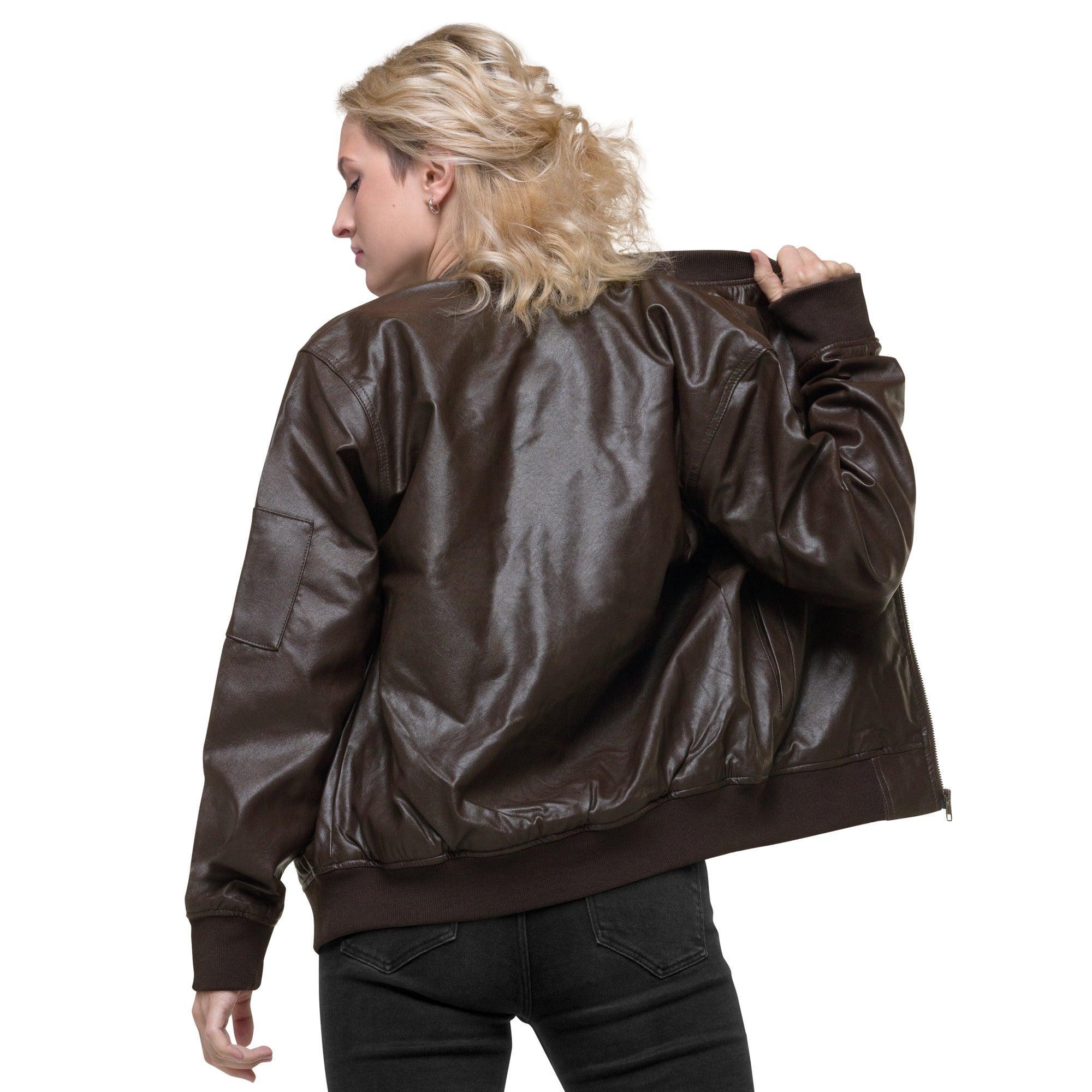 Personalized Embroidered Leather Jacket , Custom Leather Jacket, - VirtuousWares:Global