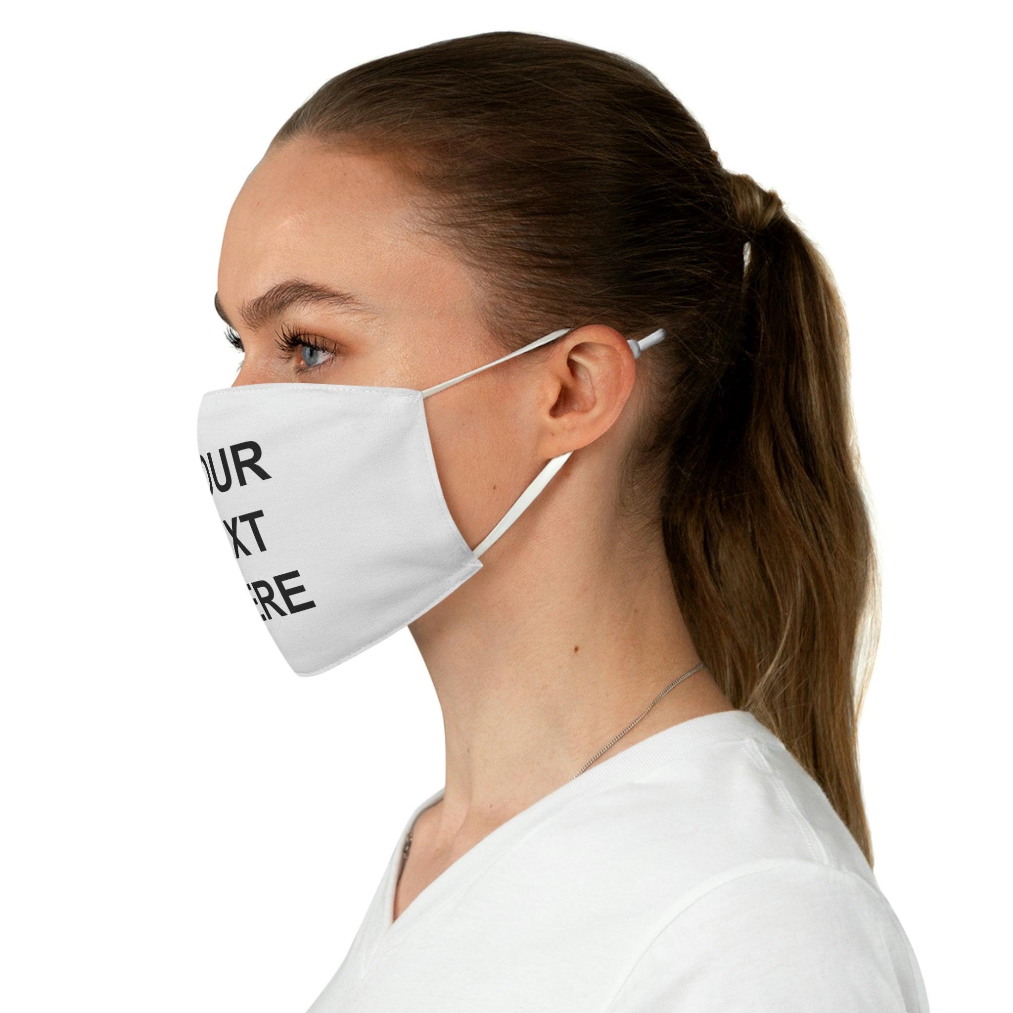 Personalized Face Mask, Custom Face Mask, With Your Own Text or - VirtuousWares:Global