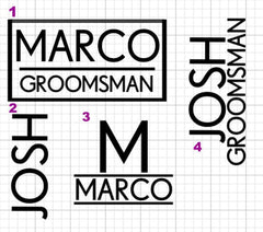 Personalized Flask - Personalized Groomsman Flask - 8oz Flask - VirtuousWares:Global