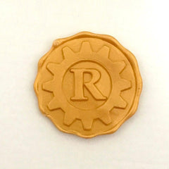 Personalized Initials Wax Seal Stamp - Gearwheel Seaing Wax Stamp - VirtuousWares:Global
