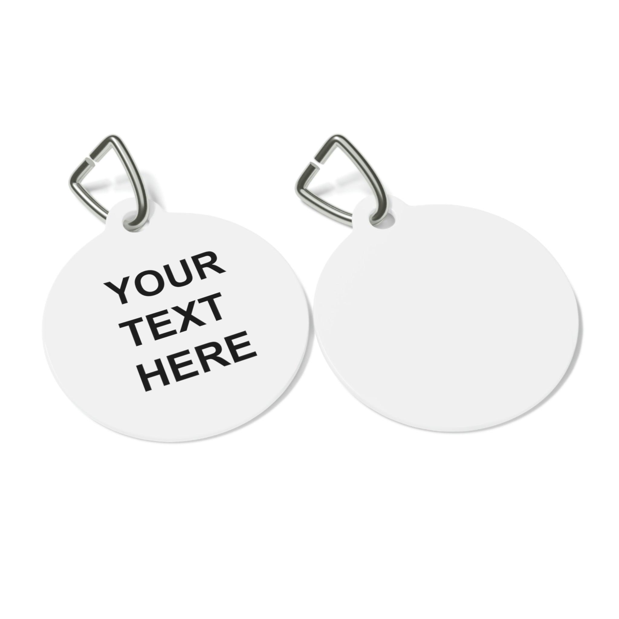 Personalized Pet Tag, Custom Pet Tag, With Your Own Text, Custom Pet - VirtuousWares:Global