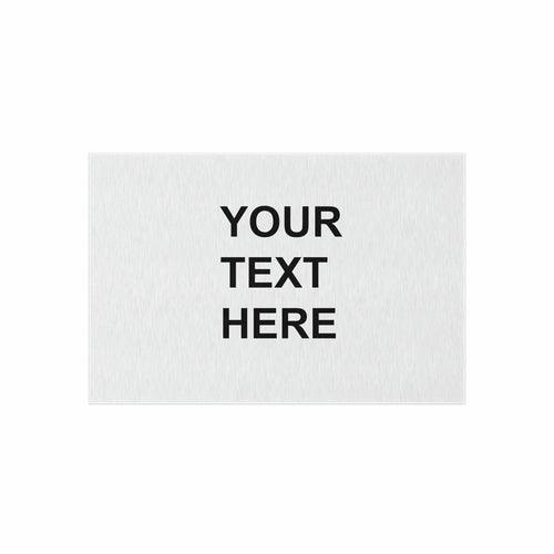 Personalized Rug, Custom Rug, With Your Own Text or Design, Handmade - VirtuousWares:Global