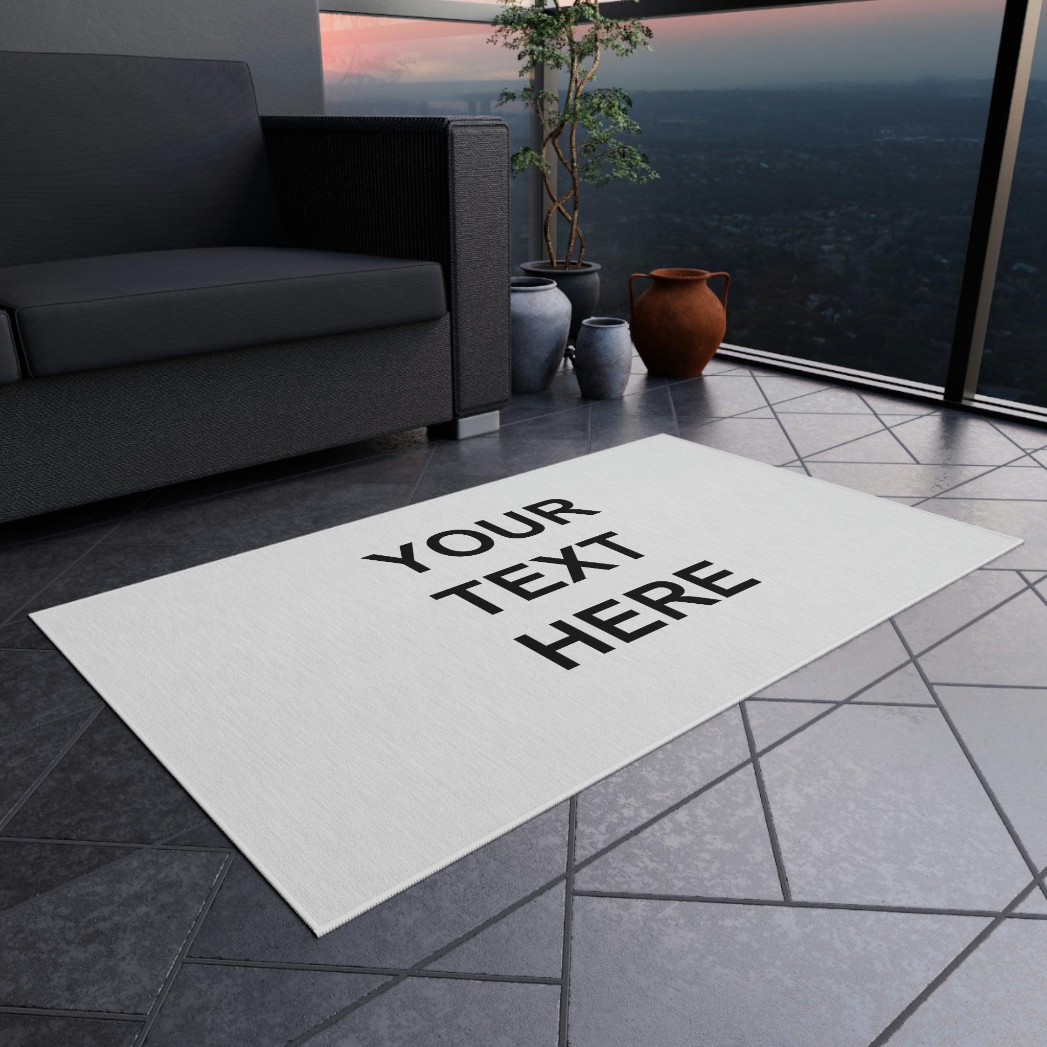 Personalized Rug, Custom Rug, With Your Own Text or Design, Handmade - VirtuousWares:Global