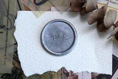 Personalized Simple Initial Wax seal stamp with initials - VirtuousWares:Global