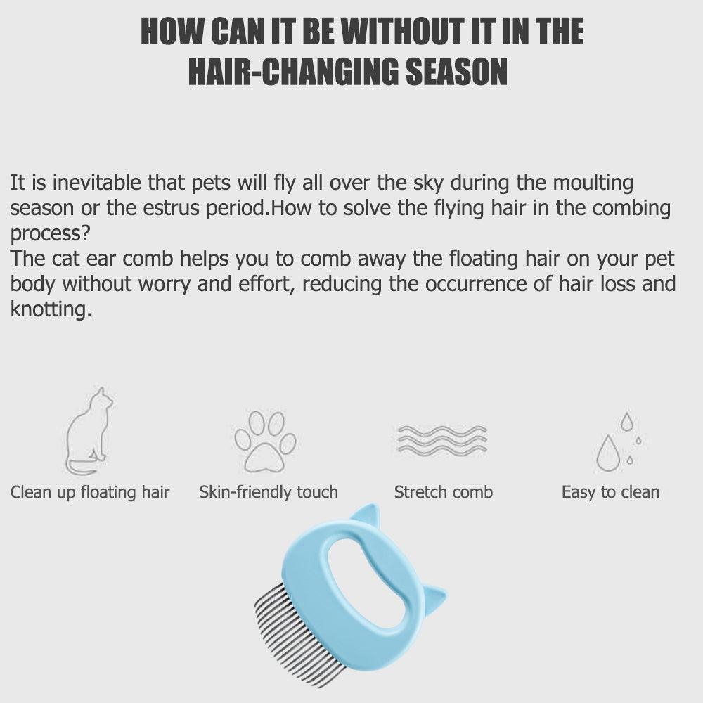 Pet Grooming Massage Tool To Remove Loose Hairs Pet Massage Brush - VirtuousWares:Global