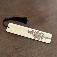 Pine Tree Engraved Wood Bookmark - VirtuousWares:Global