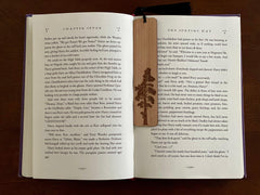 Pine Tree Engraved Wood Bookmark - VirtuousWares:Global