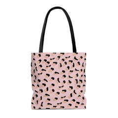 Pink Leopard Print Shopper Tote Bag Medium - VirtuousWares:Global