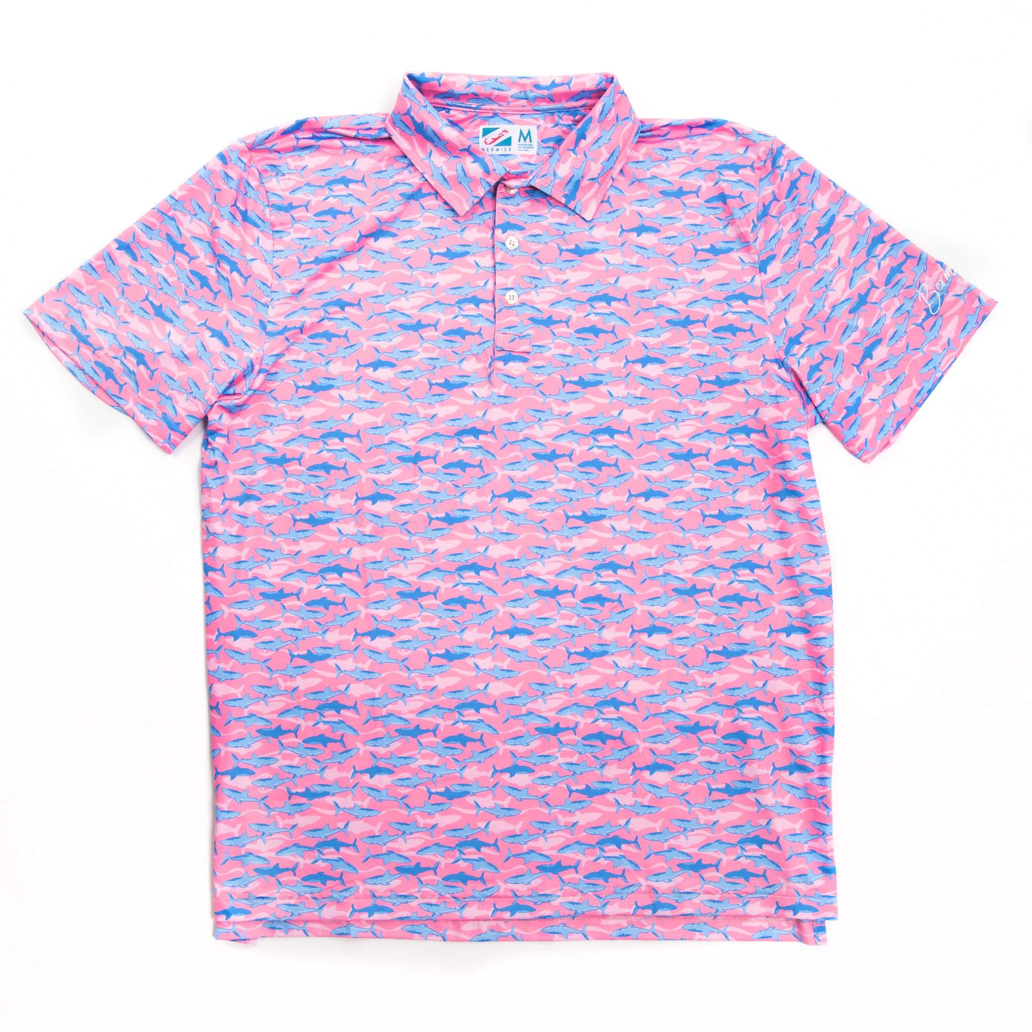 Pink Shark - Golf Polo - VirtuousWares:Global