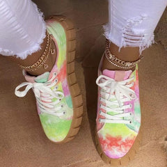 Pinterest Women Sneaker Light Breathble Vulcanized Shoes Platform Lace - VirtuousWares:Global